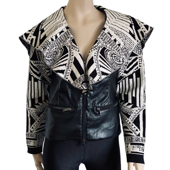 Buttery Soft Over Size Collar Statement Jacket Sz 8 - Picture 1 of 16